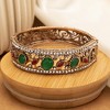 SOHI Women's Green Ethnic Bangle Bracelet - 2 of 3