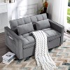 MAYEERTY 55 Convertible Couch Pull-out Sleeper Sofa Bed Easy-to-Use Mechanism - 3 of 4