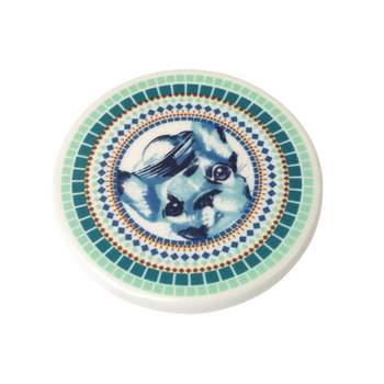 Beachcombers 3" Ceramic Textured Frencie Coaster