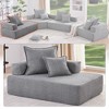 Special Frame U-Shaped Sectional Sofa: Luxe Boucle Floor Couch, Convertible, Spacious Foam-Filled - Ideal for Living Room - 2 of 4