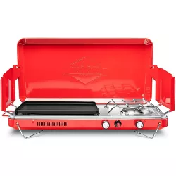 Hike Crew 2-in-1 Portable Gas Camping Stove/Grill with Griddle