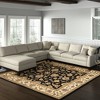 Black Gold And Tan Oriental Hand Tufted Area Rug - 2 of 4