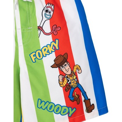 Disney Cars Little Boys' Racing 2-Piece Swim Shirt and Board Shorts Set with Drawstring McQueen Mater Red 7-8 — фото 8