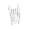 WestinTrends Malibu HDPE Outdoor Patio Folding Poly Adirondack Chair with Side Table (2-Piece Set) - 4 of 4