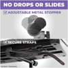 Refurbished Liquid Stands 2 Tier Keyboard Stand Attachment - Adjustable Piano Stand for 54, 88 Key - Double Extender for Square Tube Z Style Stands - 3 of 4