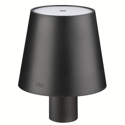CILIO "Luce" LED Bottle Lamp, black, 5.25" x 4.25" dia.