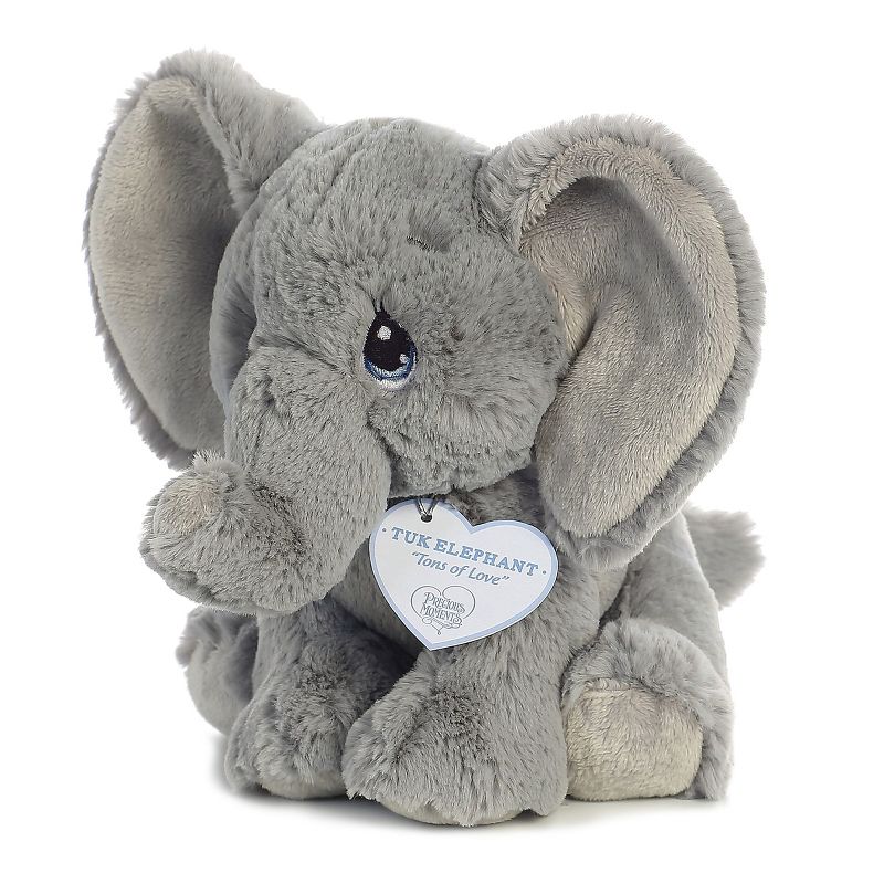 Aurora Precious Moments 8.5" Tuk Elephant Grey Stuffed Animal, 3 of 6