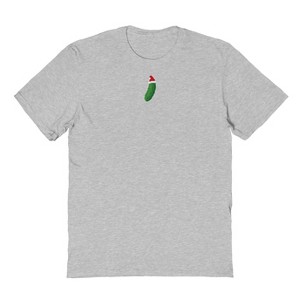 Famous In Real Life Men's Christmas Pickle Short Sleeve Graphic Cotton T-Shirt - 1 of 3