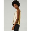INSPIRE CHIC Women's Party Shiny Sleeveless Keyhole Back Club Metallic Tank Top - 4 of 4