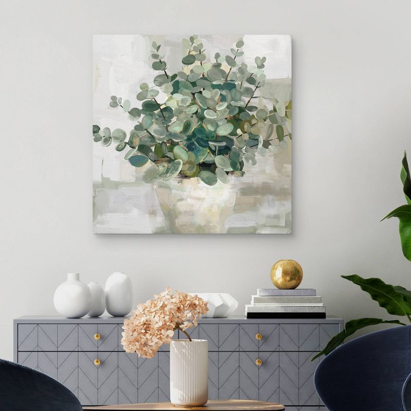 35&#34; x 35&#34; Eucalyptus Pot I by Studio Arts Unframed Wall Canvas - Masterpiece Art Gallery, 4 of 6
