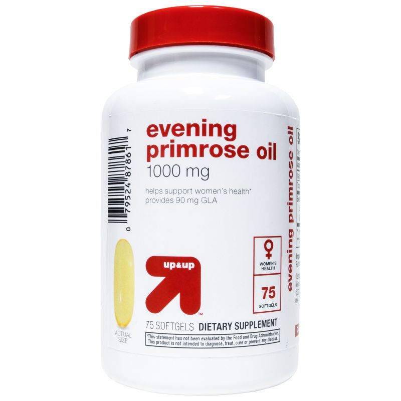 Evening Primrose Oil 1000mg Women&#39;s Health Support Softgels - 75ct - up &#38; up&#8482;, 1 of 6