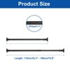 Unique Bargains Carbon Steel Adjustable No Drilling Expandable Shower Curtain Rod - 2 of 4