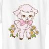 Women's - Instant Message - Vintage Lamb Short Sleeve Graphic T-Shirt - 2 of 4