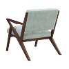 Vynxaria 30°Mid-Century Modern Accent Chair with Plush Cushions, Angled Arm Design, and Sturdy Solid Wood Frame ¨C Perfect - 4 of 4