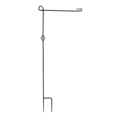 44" H Metal Flag Pole - Evergreen