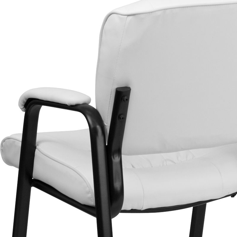 Emma and Oliver LeatherSoft Executive Reception Chair with Powder Coated Frame, 5 of 11