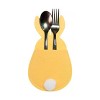 C&F Home Yellow Bunny Table Silverware Serving Napkin Set of 6 - 2 of 4