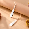 Elegant Long Teardrop Earrings, 925 Sterling Silver Hypoallergenic Leverback Dangle Earrings For Women - 3 of 4