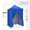 EAGLE PEAK 5x5 FT Pop up Canopy Instant Portable Tent with 4-Side Wall Panels - 3 of 4