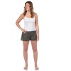 Women's Pajama Boxer Sleep Shorts Micro Boyshorts Lounge Bottoms - 2 of 4