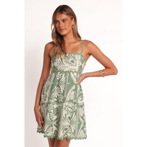 petal and pup green floral dress Bloom Strapless Maxi Dress main image 0
