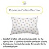 BreathableBaby Cotton Percale Pillowcase, For 13" x 18"/33 x 46 cm Toddler Pillow, Rabbits (2-Pack) - 2 of 4