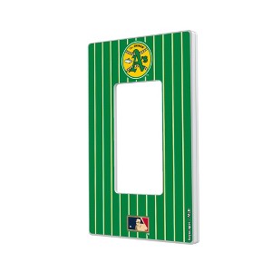 MLB Cooperstown West Teams Pinstripe Hidden-Screw Light Switch Plate for Single Rocker - 1 of 4