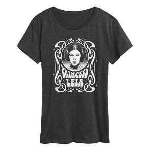 Women's - Star Wars - Princess Leia Art Nouveau Short Sleeve Graphic T-Shirt - 1 of 4
