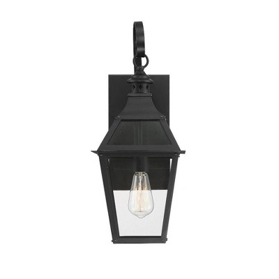 Jackson Black and Gold 22.4" Outdoor Wall Lantern