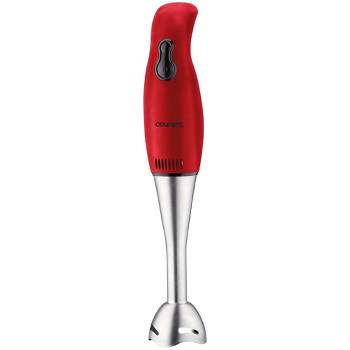 Courant 2-Speed Immersion Hand Blender with Stainless Steel Blades- Red
