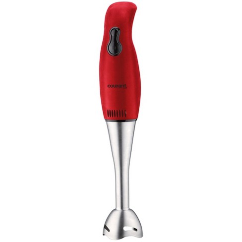 Courant 2-speed Immersion Hand Blender With Stainless Steel Blades- Red :  Target