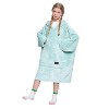 Catalonia Blanket Hoodie Sweatshirt for Kids, Oversized Wearable Fleece Blanket Sweatshirt with Large Front Pocket, Teen Boys Girls Gift - 2 of 4