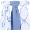 Ely's & Co. Cotton Muslin Swaddle Blanket  3 Pack - 3 of 4
