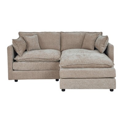 NicBex Couches for Living Room Deep Seat Sofa Couch Upholstered 2 Seater Sleeper Loveseat Sofa with 4 Pillows for Bedroom