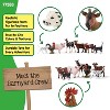 TEMI 7-Piece Farm Animal Playset with Dog, Cat, Pig, Goat, Rooster, Baby Horse and Cow, Realistic Barnyard Figurines for Kids Ages 3+ - 3 of 4
