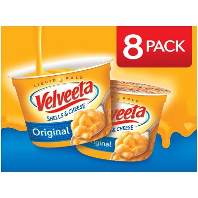 Velveeta Shells & Cheese Original Single Server Microwave Cups - 19.12oz/8ct