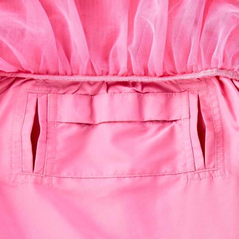 Girls&#39; Adaptive Short Sleeve Ribbed Tulle Dress - Cat &#38; Jack&#8482; Pink, 5 of 6