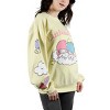 Twin Stars Little Twin Stars Puff Print Crew Neck Long Sleeve Yellow Adult Sweatshirt - 2 of 4