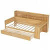 KIGFTSOD Wooden Daybed with Storage Shelves, Multi-functional Bed with Two Storage Drawers and Study Desk - 4 of 4