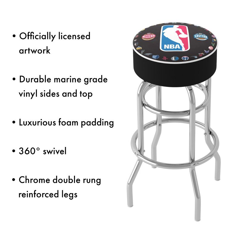 Trademark Gameroom-NBA Logo Stool, 5 of 6