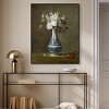 Art Remedy Jean Baptiste Chardin - A Vase of Flowers Classical vintage floral vase wall art Framed - 2 of 4