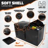 Mockins 70"x30"x6" XXL Trailer Hitch Cargo Carrier Hitch Mount | 500lbs Cap. Hitch Basket with 40 CF Bag & Foldable Arm - 4 of 4
