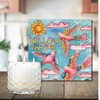 Courtside Market Follow The Sun 13.5 oz Soy Wax Candle with 8"x8" Artboard - 2 of 2