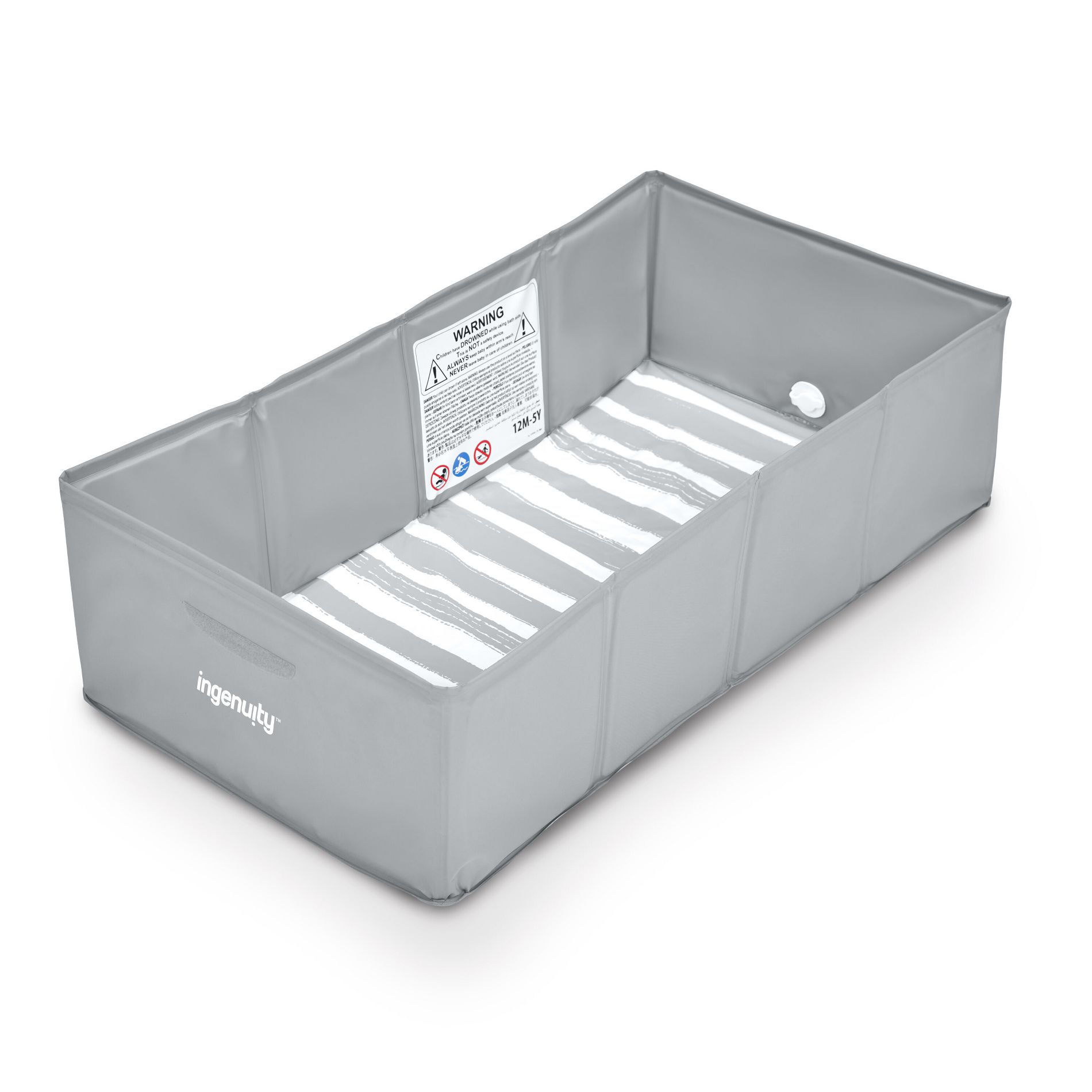 Ingenuity Tuckaway Toddler Bath Tub Converts Shower to Tub