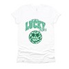 S.W.Smiley Lucky Vibes Smiley - Women's Short Sleeve Graphic T-Shirt - 2 of 4
