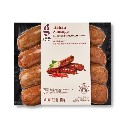 Fully Cooked Italian Sausage - 12oz - Good & Gather™