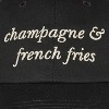 Women's Champagne & Fries Baseball Hat - kate spade new york x Target Black - 3 of 4
