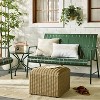Slat Metal Outdoor Patio Loveseat - Green - Hearth & Hand™ with Magnolia - 2 of 4