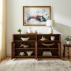 Lyngins Rattan Sideboard Buffet Cabinets with Doors,2 Outlet Holes,Coffee Bar Cabinets,Credenzas for Kitchen,Entryway - 2 of 4