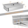 6 Pack Full Size Hotel Pan, [NSF Certified][with Handle] 6 Inch Commercial Stainless Steel Deep Anti-Jamming Steam Table Pan Stainless Steel Catering - 2 of 4